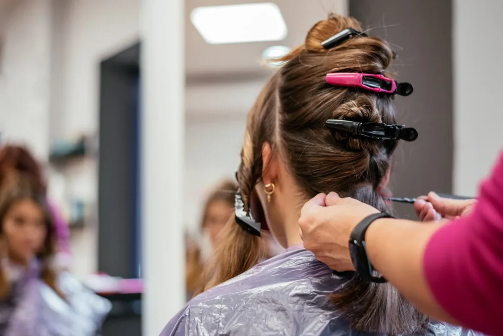 hairdresser with woman client 2024 10 14 14 59 19 utc